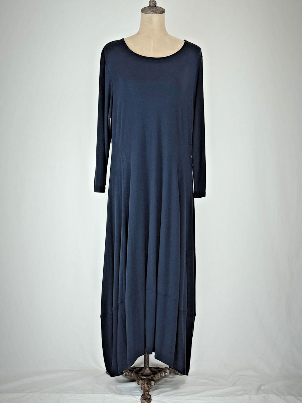 COMFY USA Navy Blue Long Sleeve Dress BEAUTIFUL ON!!! XL Modal #0091